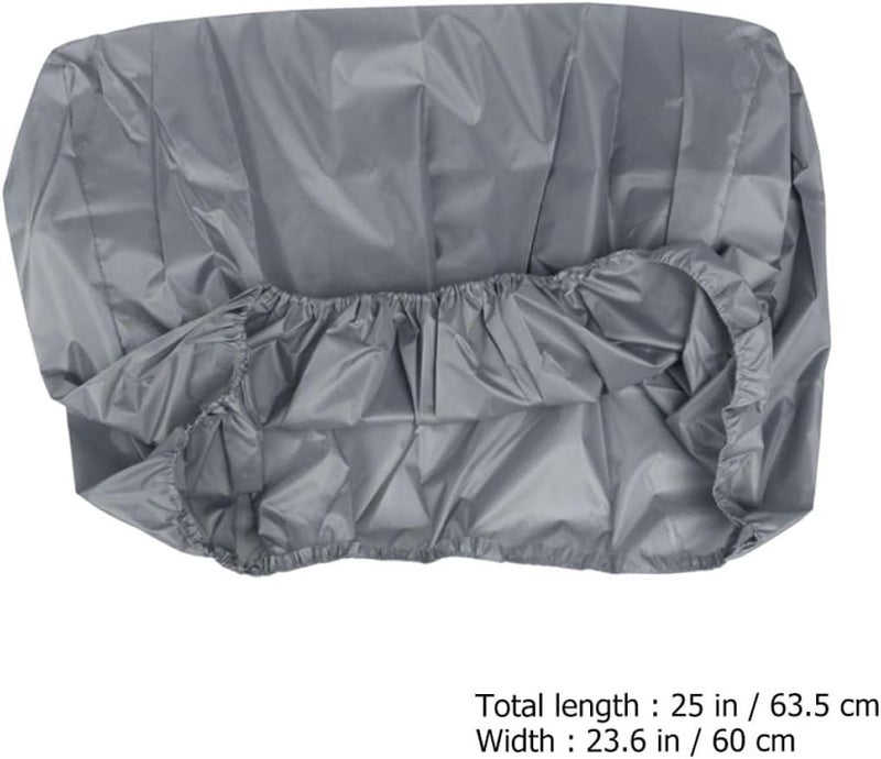Heavy Duty Small Generator Cover 63.5x60x51.5cm Waterproof Gray Rainproof Generator Shield for Outdoor Portable Power Storage - Image 2