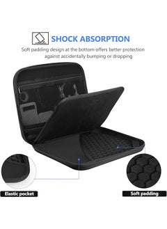 Procases Portfolio Sleeve Case Organizer Carry Bag For Ipad Pro 12.9 6Th 2022 5Th 2021 4Th 2020 3Rd 2018 Macbook 11 Inch Surface Pro X 8-1 Business Travel Briefcase Organizer Bag -Black  - Image 5