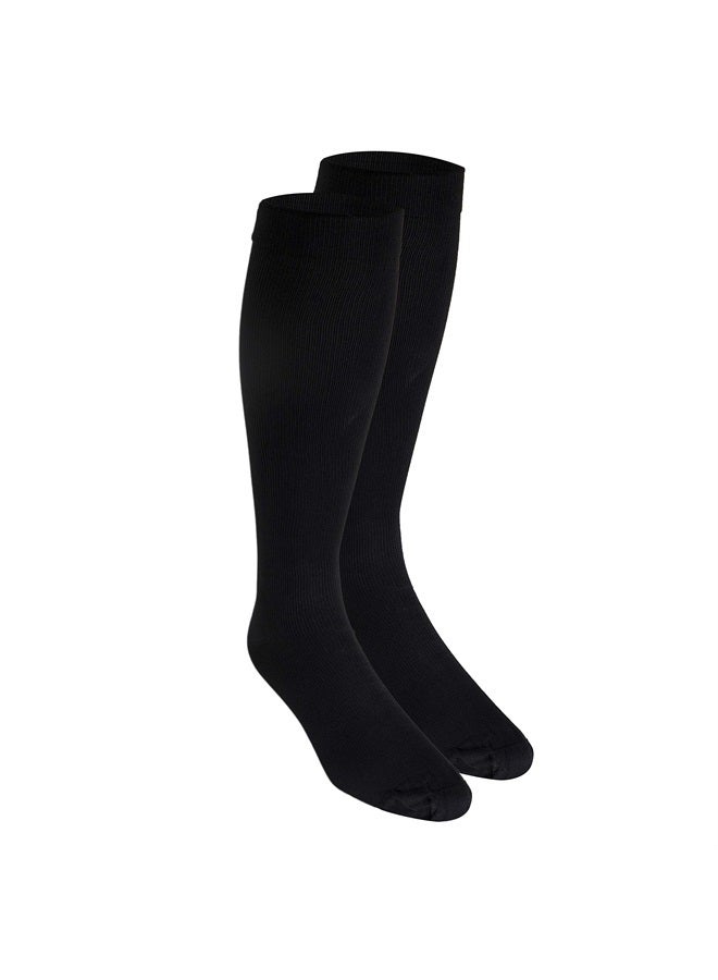 Truform Compression Socks, 15-20 mmHg, Men's Dress Socks, Knee High Over Calf Length, Black, Large - Image 4