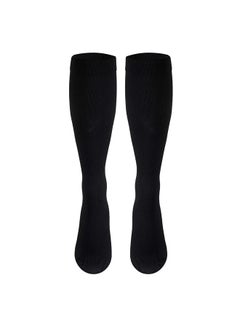 Truform Compression Socks, 15-20 mmHg, Men's Dress Socks, Knee High Over Calf Length, Black, Large  - Image 3