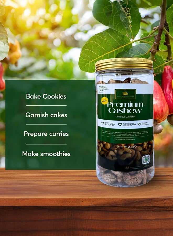 The Caphe Vietnam Premium Cashew Nuts - 500 G | Wood-Baked, Roasted Cashew | Salted with Skin | Size A | Vietnamese Cashew, Ready To Eat Nuts  - Image 4