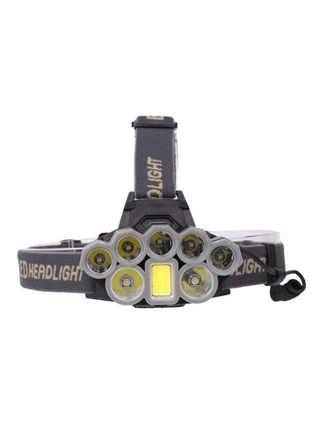Head Flashlight With 8 LED Set Black/Yellow - Image 1