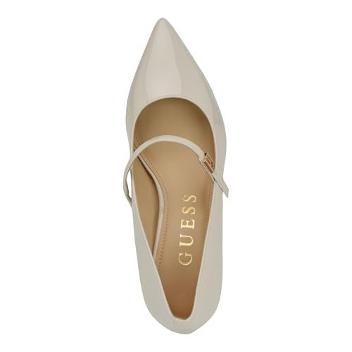 Guess Women's ZANDS Pump, Ivory Patent 150, 8.5 - Image 2