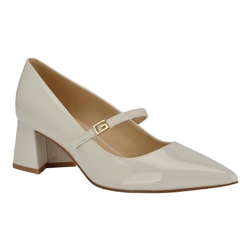 Guess Women's ZANDS Pump, Ivory Patent 150, 8.5 - Image 1