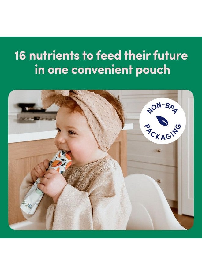 Cerebelly Organic Baby Food Pouches - Organic Veggie Purees for Toddlers | No Added Sugar, Fiber, Non-GMO | Blended Toddler Pouches | 4 Ounce BPA-Free Pouch | White Bean Pumpkin Apple | 6 Count - Image 4