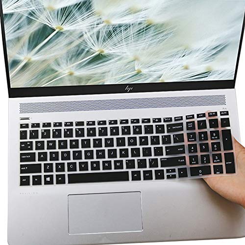 imComor Keyboard Cover for HP Laptop 15.6 15-da/db/bs 15-dw 15-dy 15-ef 15-dy1043dx 15-dy5033dx dy1051wm dy2073dx 15-dw0083wm dw0037wm dw1083wm 15-ef2126wm 15-ef1001ds, HP 17-by/bs/ca 17.3 Keyboard Skin,Black - Image 1