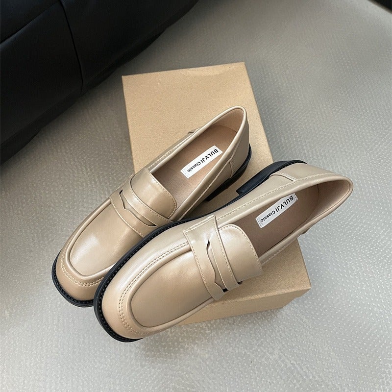 2026 Spring New Korean Style British Style Loafers French Retro Low Heel Single Shoes Women'S Deep Mouth Shoes Small Leather Shoes - Image 5
