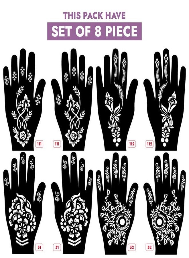 Apcute Mehandi for hands Latest Mehandi Design Stencils for Girls, womens, kids, unisex Design NO - Apcute-New-111-112-31-32 - Image 2