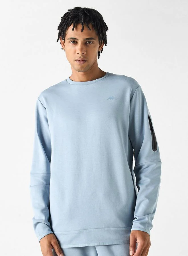 Kappa Crew Neck Sweatshirt with Long Sleeves