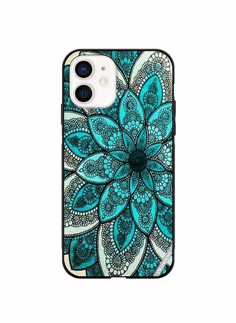 Protective Case Cover For Apple iPhone 12 Mandala Design Multicolour
