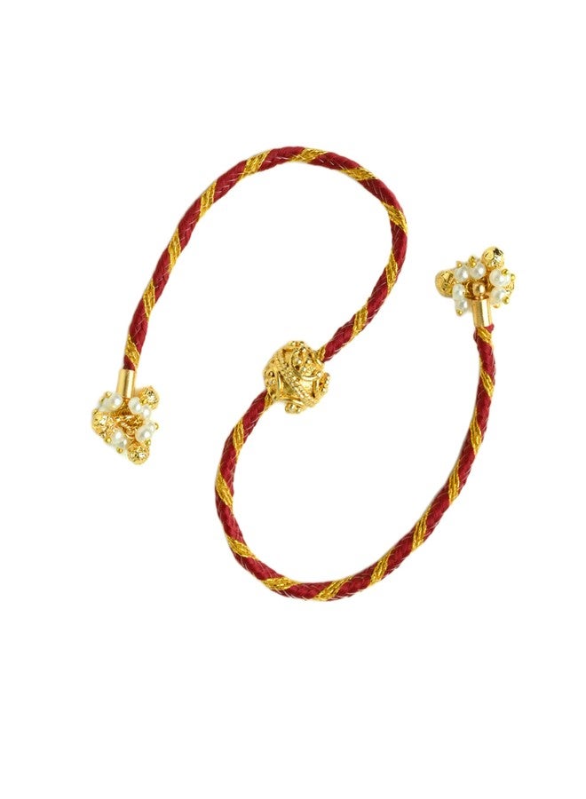 Tangerine Eco-Friendly 22k gold plated Beej Rakhi | Seed Rakhi for Brother | Plantable Rakhi with Biodegradable Paper | Sustainable Raksha Bandhan GifT - Image 1