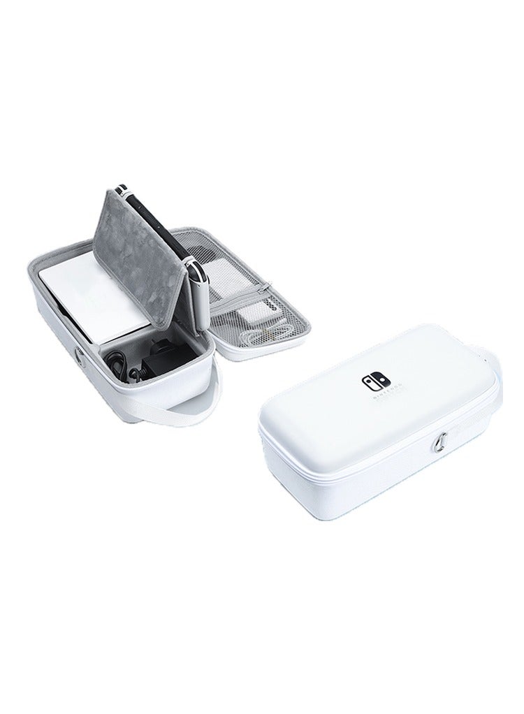 Carrying Case Compatible with Switch & Switch Console White Protective Hard Travel Case Shell Pouch  - Image 1