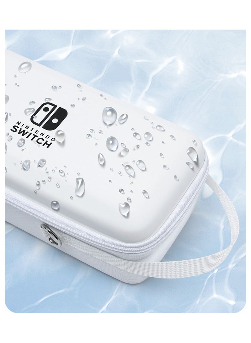 Carrying Case Compatible with Switch & Switch Console White Protective Hard Travel Case Shell Pouch  - Image 3