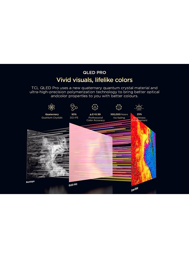 تي سي إل تلفزيون جوجل 50 بوصة 4K QLED - Image 5
