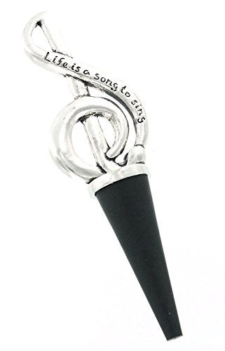 Basic Spirit Treble Clef Pewter Wine Bottle Stopper Gift Boxed - Image 3