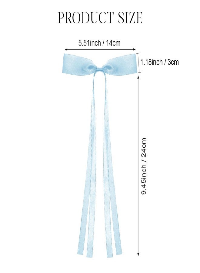 Avxdbr 22Pcs Hair Bows Clips Ribbon Hair Barrettes With Long Tail for Women for Party Ceremony Birthday and Daily Attire - Image 2