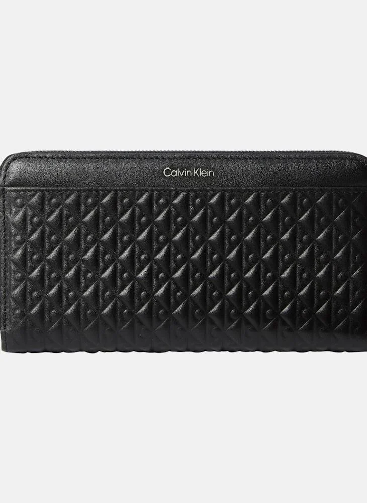 CALVIN KLEIN Embossed Aop Long Zip Around Wallet