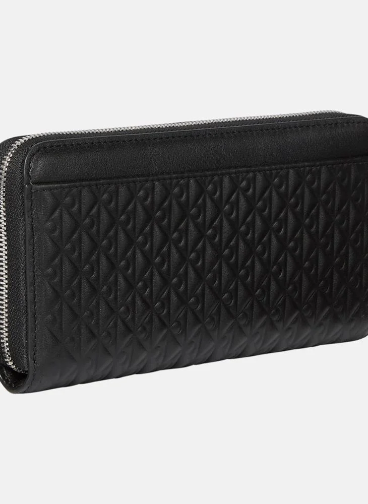 CALVIN KLEIN Embossed Aop Long Zip Around Wallet