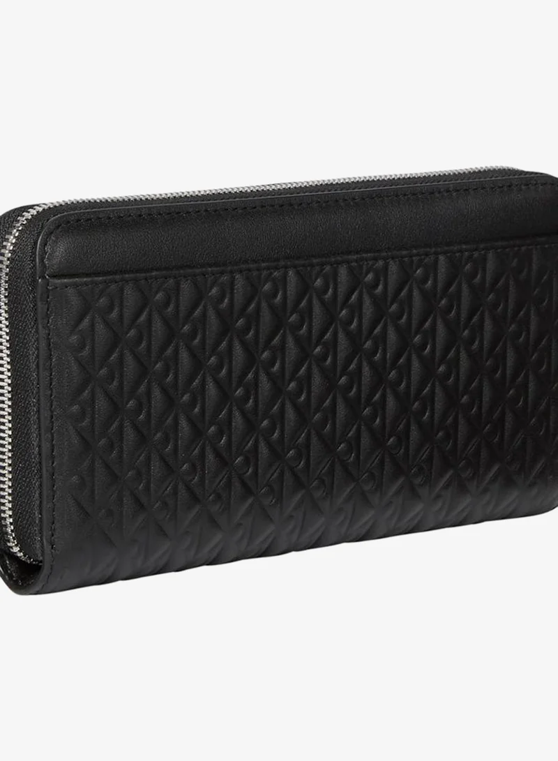 CALVIN KLEIN Embossed Aop Long Zip Around Wallet
