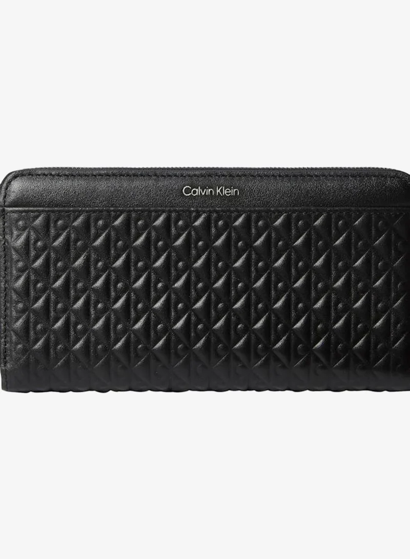 CALVIN KLEIN Embossed Aop Long Zip Around Wallet