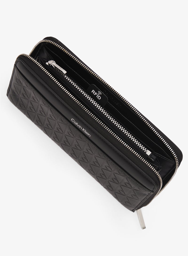 كالفن كلاين محفظة طويلة بسحاب ونقش - Image 4