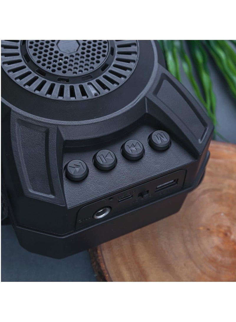 singe Sing-E ZQS1316 Portable Super Bass Bluetooth Speaker 8W  RGB Light 3 Inch  - Image 3