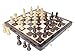 House of Chess Victorian Staunton Ringy Rose Wood Chess Set 14 x 14 Inches Wooden Folding Chess Board with Algebraic Notation Wooden Chess Pieces with King Height 3 Inches 2 Extra Queens - Image 2