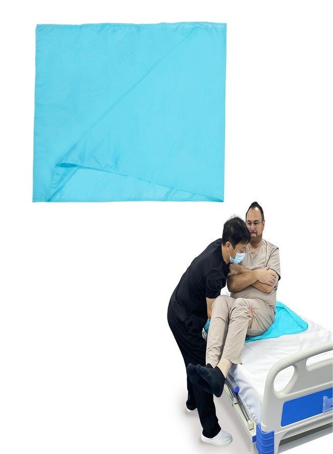 Ehucon 27"x39" Tubular Transfer Slide Sheet for Moving Patients,Draw Slide Sheet and Sliding Board for Elderly Transfers in Cars,Wheelchairs,Bed,Blue,Pack of 1 - Image 1