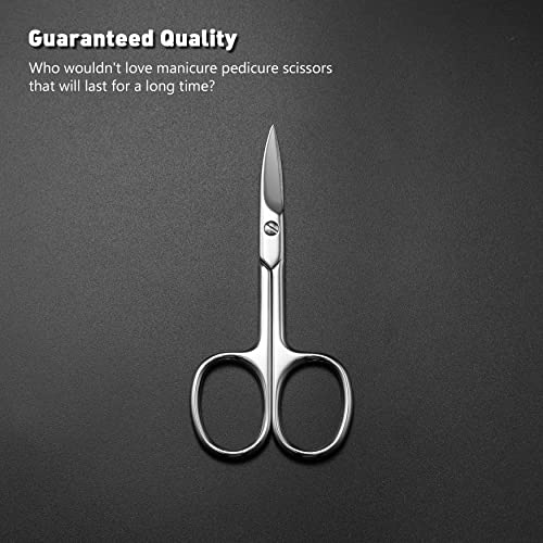 BEZOX Nail Scissors with Sharp Curved Blade - Nail Maintenance Toenail and Fingernail Scissor with Ergonomic Design for Men & Women - Image 2