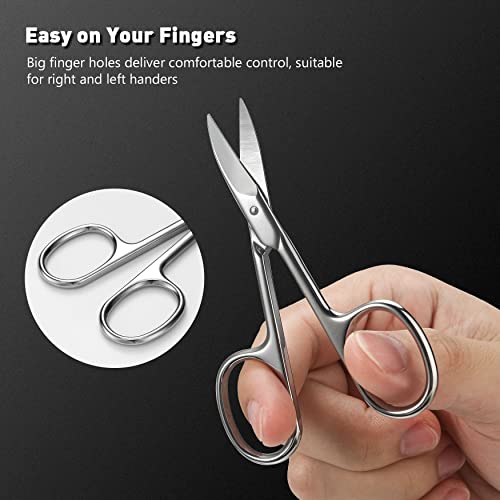 BEZOX Nail Scissors with Sharp Curved Blade - Nail Maintenance Toenail and Fingernail Scissor with Ergonomic Design for Men & Women - Image 5