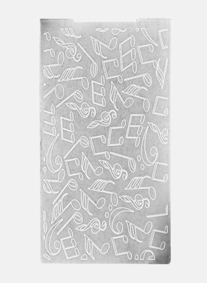 Arbuya Music Notes Plastic Embossing Folder for Scrapbook DIY Album Card Tool Plastic Template Folders-AFD036 - Image 3