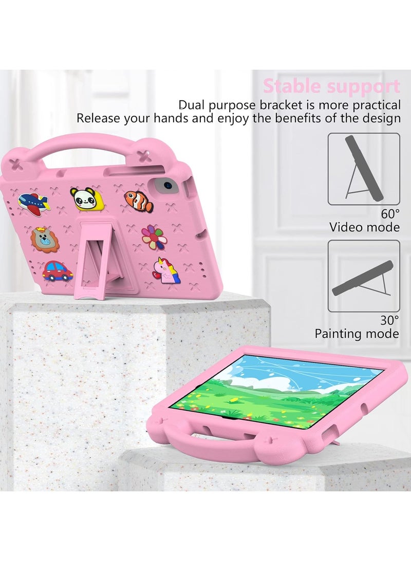 VKL Kids Case Compatible with Lenovo Tab M10 3rd Gen 10.1 inch (TB-328FU/TB-328XU) 2022, Heavy Duty EVA Foam Shockproof Cover Kids Proof Tablet Case with Stand (Pink) - Image 3