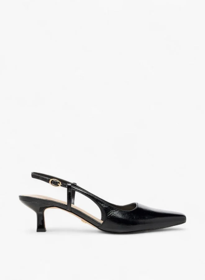 سيليست أحذية نسائية مربعة بكعب هريرة وإبزيم