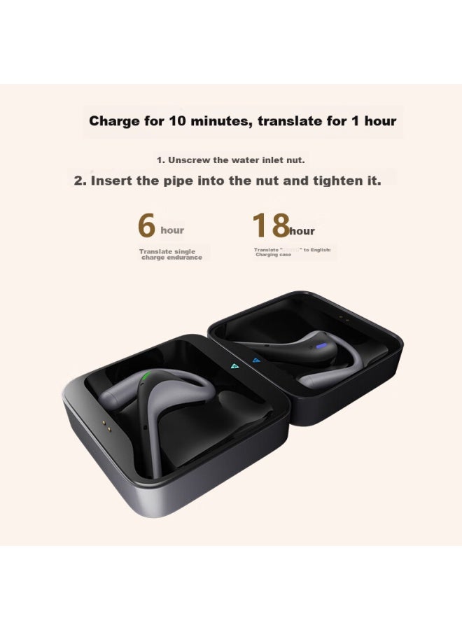 Time Pot Shikonghu W4pro Simultaneous Interpretation Headphones, Audio-video Translator, Real-time Telephone Translation, Transcription, Conference Video Speech, Foreign Language Learning, Ai Translation Device - Image 4