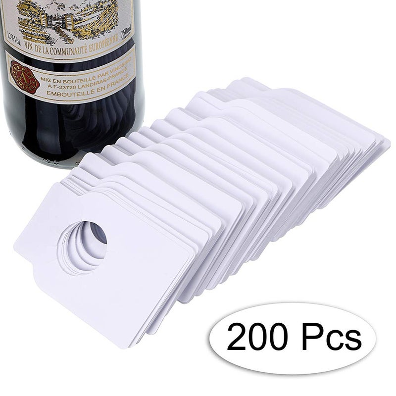 Hipiwe Hipiwe Wine Bottles Tag for Wine Racks Reusable Wine Cellar Tags Double Sided Wine Bottle Hanging Tag Labels (Pack of 200)  - Image 3
