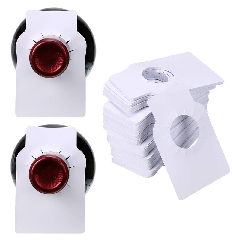 Hipiwe Hipiwe Wine Bottles Tag for Wine Racks Reusable Wine Cellar Tags Double Sided Wine Bottle Hanging Tag Labels (Pack of 200)  - Image 1
