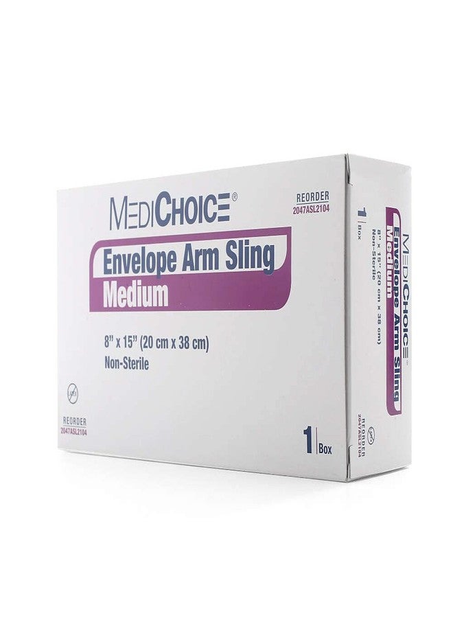 MediChoice Arm Sling, Medium, Envelope Style, Adjustable Wide Shoulder Strap With Hook And Loop Closure, Breathable Polyester, 8 Inch x 15 Inch, Navy, 1314ASL2104 (Each of 1) - Image 3