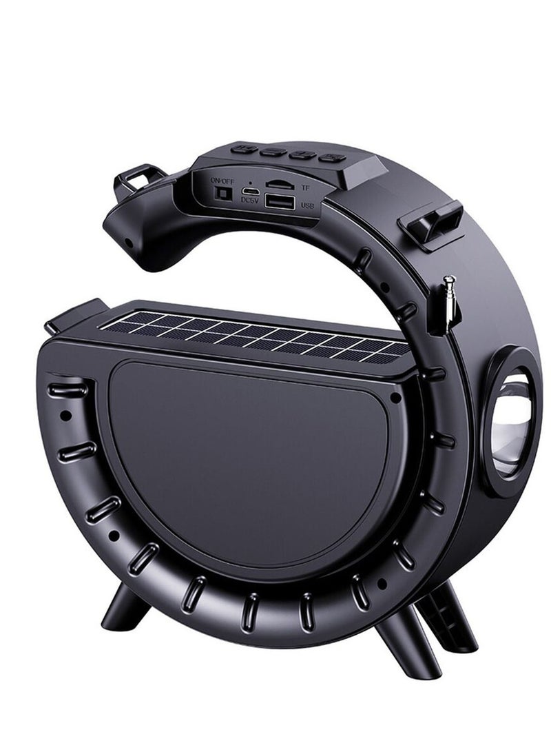 Beauenty Wireless Solar Charging Music Player Powered Outdoor Bluetooth Speaker For Bedroom, Home, Party, Living Room, Outdoor - Image 3