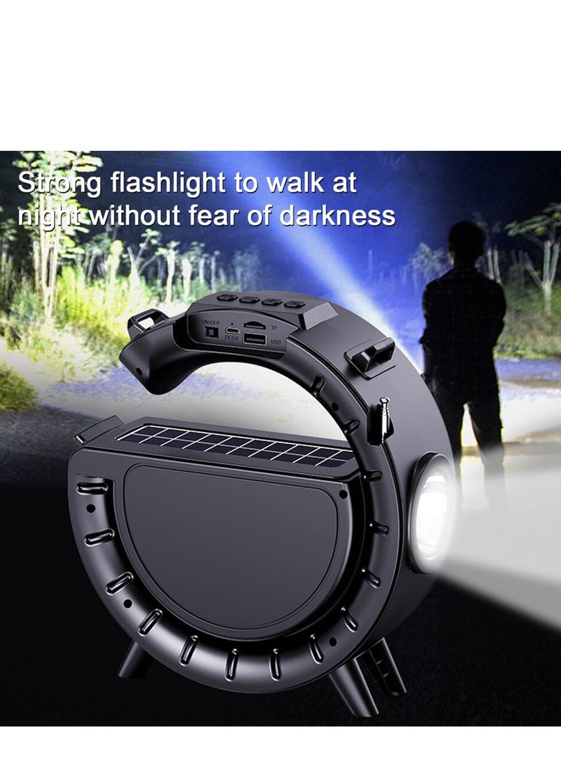 Beauenty Wireless Solar Charging Music Player Powered Outdoor Bluetooth Speaker For Bedroom, Home, Party, Living Room, Outdoor - Image 4