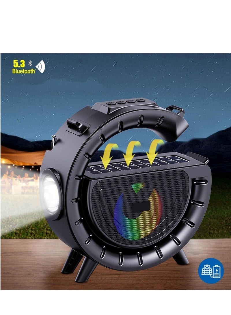 Beauenty Wireless Solar Charging Music Player Powered Outdoor Bluetooth Speaker For Bedroom, Home, Party, Living Room, Outdoor - Image 2