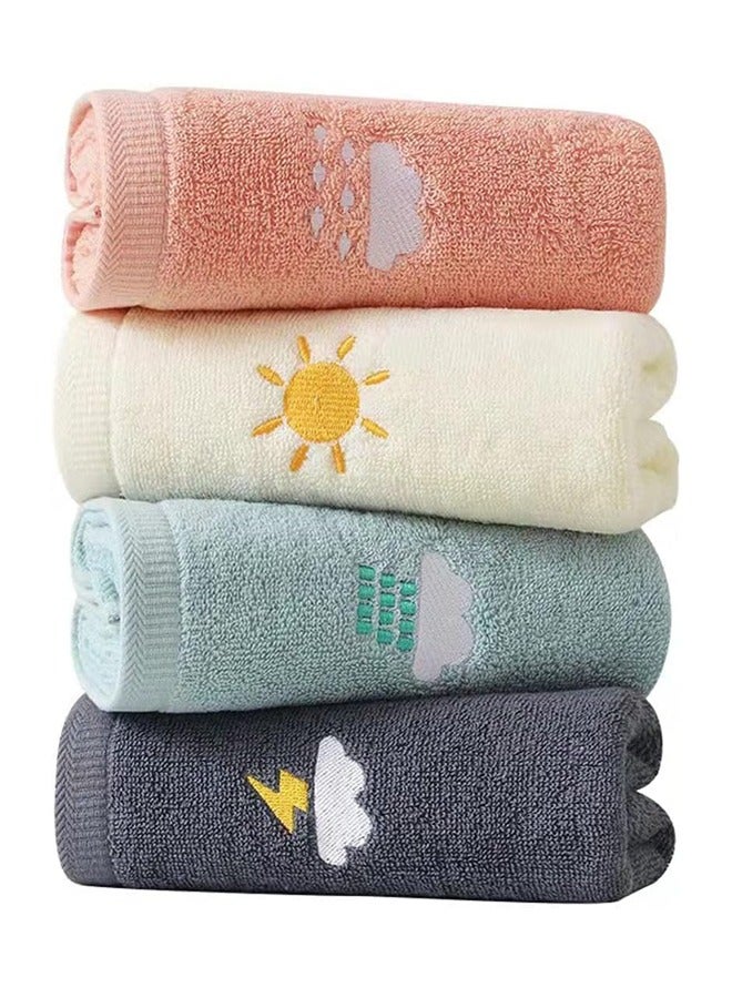 4 Packs Of Cotton Hand Towels,Super Soft And Absorbent For Bathing, Hands,Face,Gym And Spa,Size74*34cm - Image 1