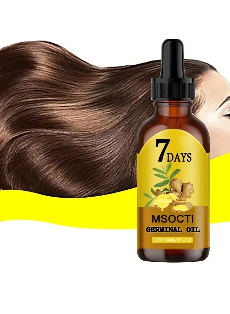 EELHOE 7 Day Ginger Hair Care Essential Oil, Ginger Hair Serum, Healthy Hair Penetrates Root To Tip - Image 4