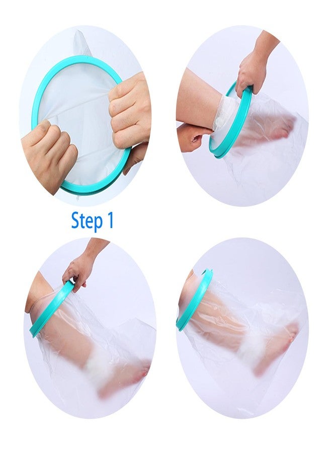 LA FEE Cast Covers for Shower Leg, Reusable Cast Covers for Showering, Soft Comfortable Cast Covers, Waterproof Cast Cover Leg Adult, Leg Cast Cover for Showering. (Adult Ankle) - Image 4