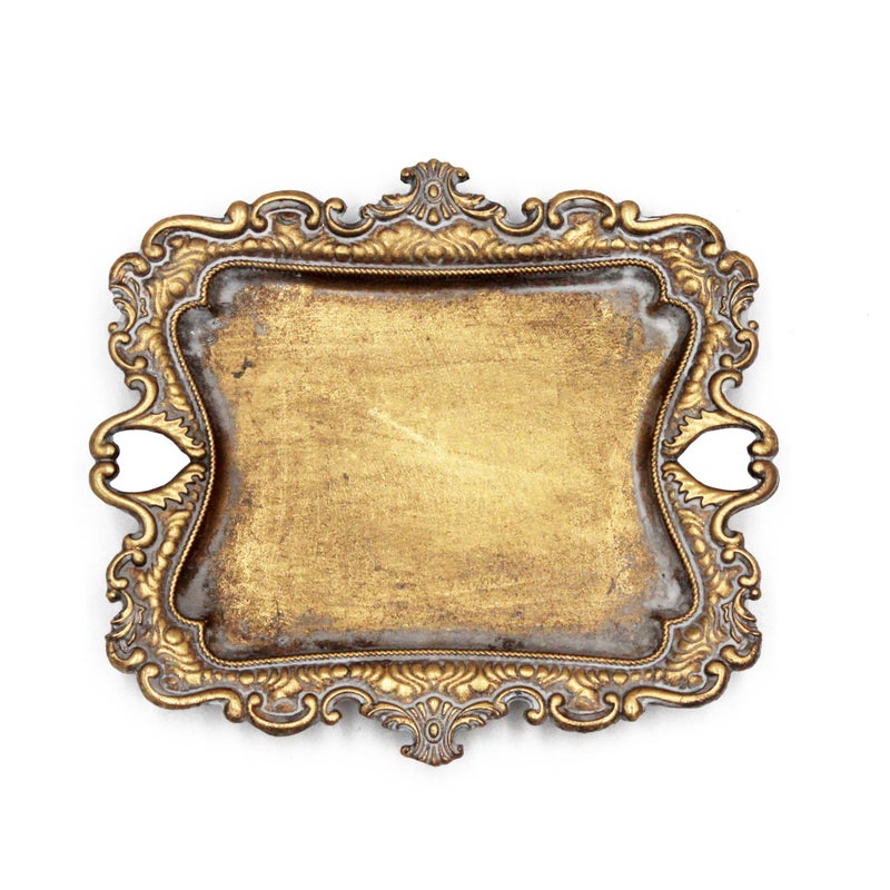 Vintage Small Gold Ring Dish Birthday  Wedding Gifts for WomenWedding Ring Tray  53 x 45 inches