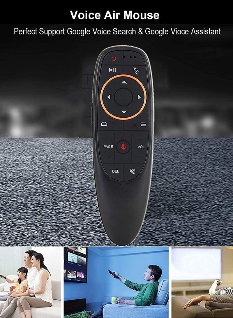 Remote Air Mouse Remote, 2.4G RF Wireless Remote Control with 6 Axis Gyroscope and IR Learning, Air Fly Mouse with Voice Input for Android TV Box/PC/Smart TV/HTPC/Projector - Image 5