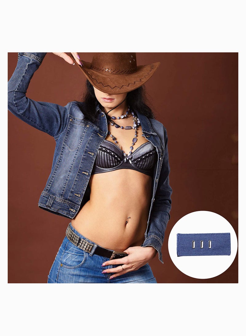 SOLARAE Pants Waist Extenders 4-Pack, Hook Extenders for Pants, Dress, Khakis and Jeans, Adjustable Fit Men or Women, Men Women, Waistband Extenders Jean, Pants Button Extender - Image 3