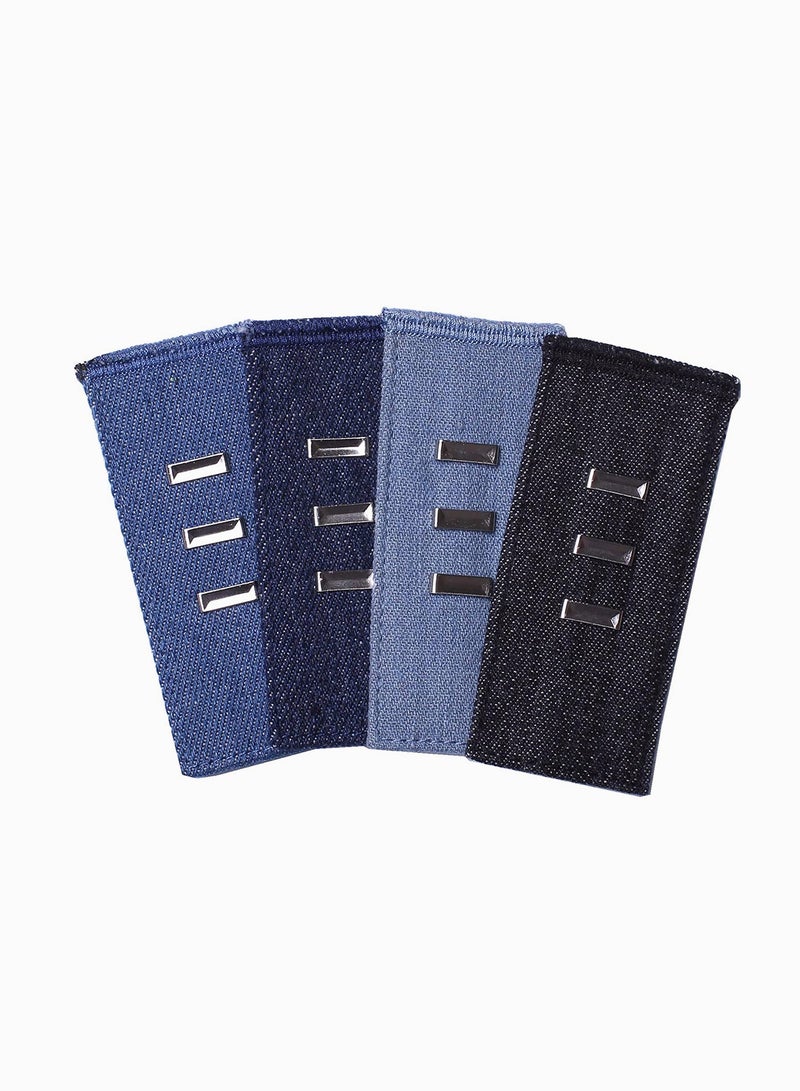 SOLARAE Pants Waist Extenders 4-Pack, Hook Extenders for Pants, Dress, Khakis and Jeans, Adjustable Fit Men or Women, Men Women, Waistband Extenders Jean, Pants Button Extender - Image 2
