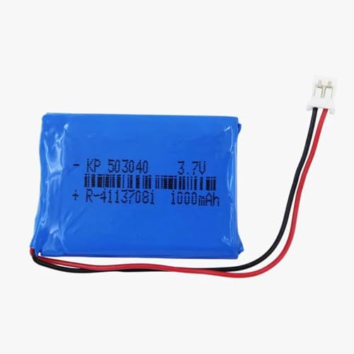 KP Original Battery KP Original 503040 3.7v 1000mah بطارية قابلة لإعادة الشحن مع موصل لمكبر صوت البلوتوث، الألعاب، الطائرة بدون طيار الصغيرة 1000 mAh 3.7 v Li Po (عبوة 1) - Image 1