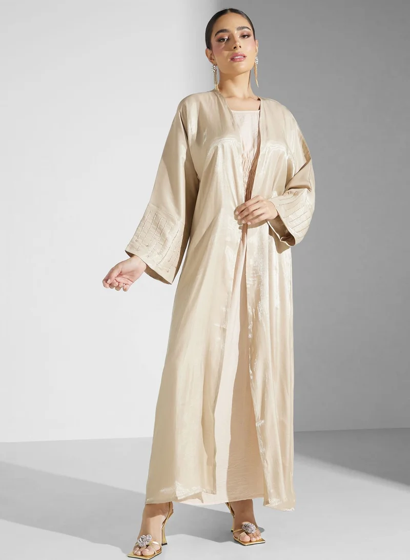 Khizana Embellished Detail Abaya