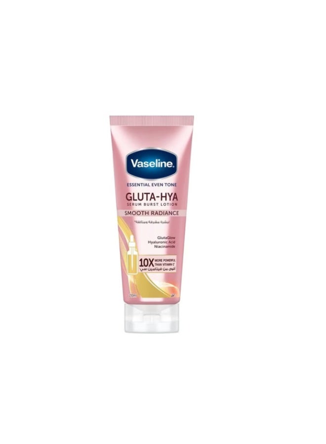 Vaseline Essential Even Tone Smooth Radiance Gluta-Hya Serum Burst Lotion 10X More Powerful than Vitamin C - 200ml - Image 1